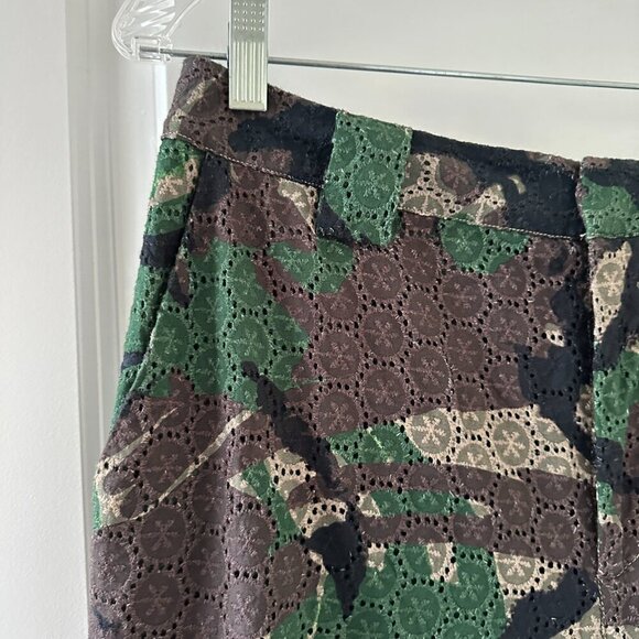 Guess Camo Crochet Cargo High Rise Joggers Pants Womens Size 30 NWOT RARE Boho - Picture 4 of 16